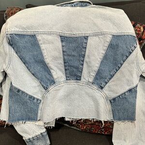 Marine Layer Blue and Gray Jean Jacket